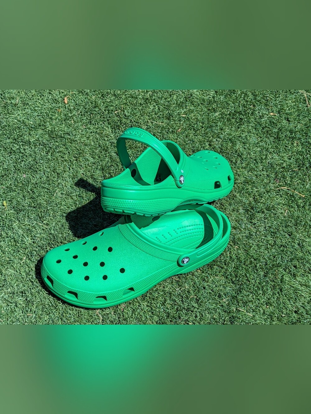 Crocs Classic Clog Kelly Bright Green Mens Size 17 M17 Big & Tall Slip On Shoes